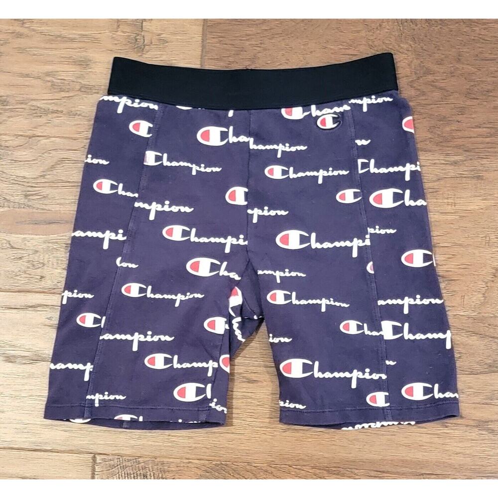 Champion Women's High Waist Streetwear Biker Shorts - Small